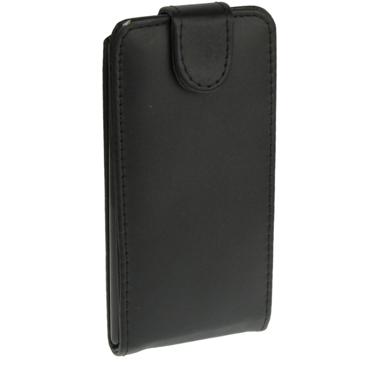 Pure Color Vertical Flip Leather Case for Nokia Lumia 925 (Black)