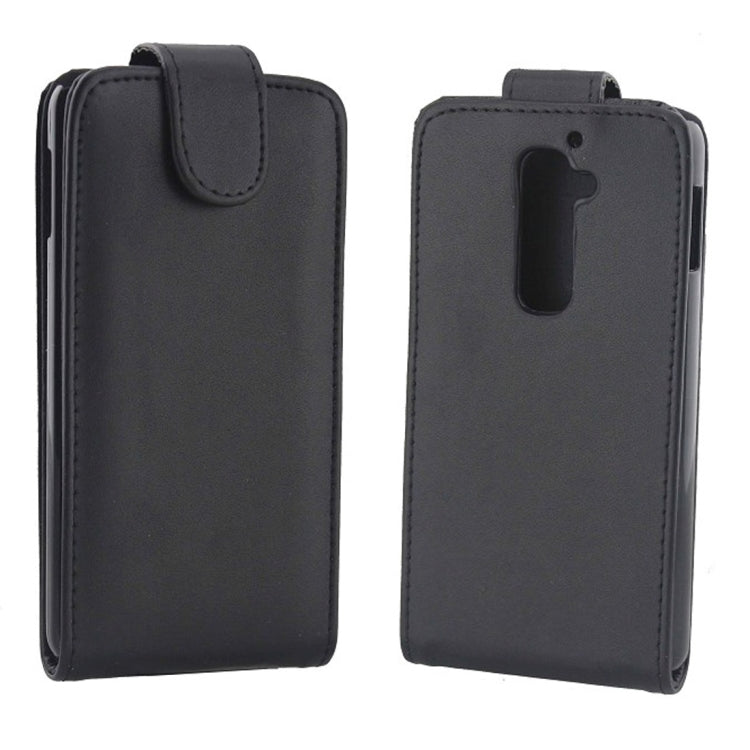 Simple Generosity Vertical Flip Leather Case for LG Optimus G2 / D801 / F320 / F340L / LS980(Black)