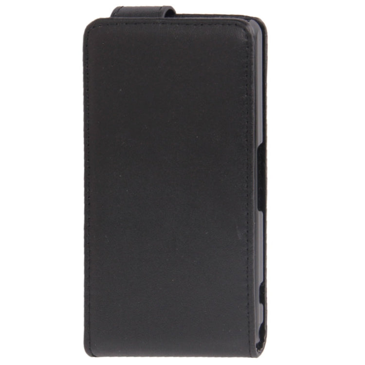 Vertical Flip Leather Case for Sony Xperia Z1 mini (Black)