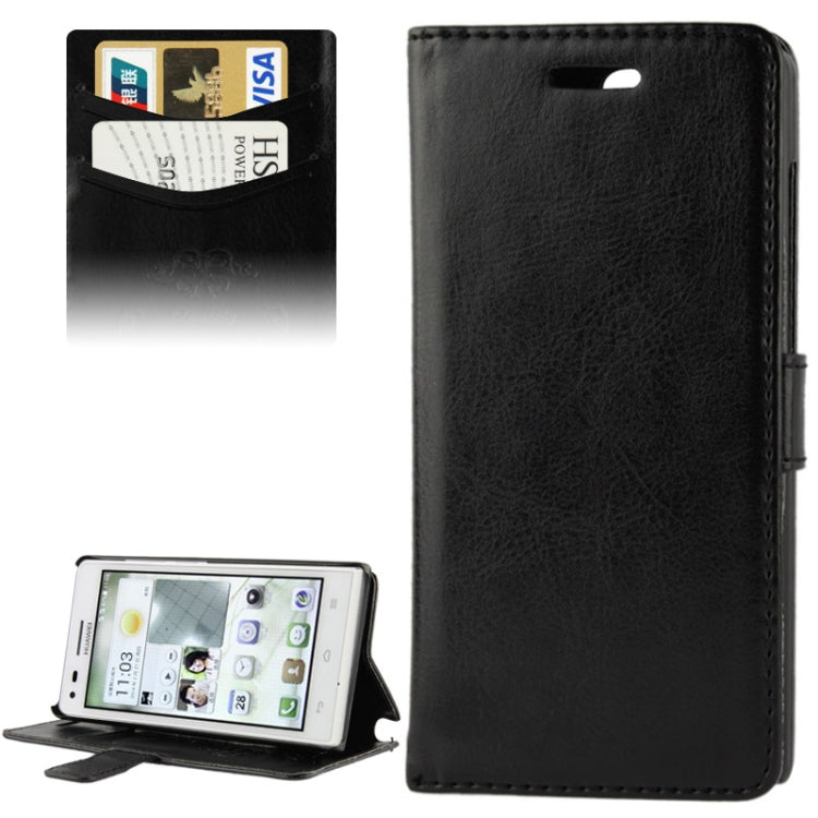Fine Sheepskin Texture Flip Leather Case with Card Slots & Holder for Huawei Ascend G6 (3G Version),
