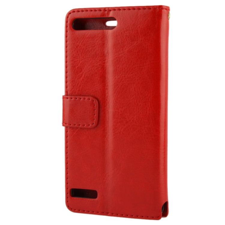 Fine Sheepskin Texture Flip Leather Case with Card Slots & Holder for Huawei Ascend G6 (3G Version),