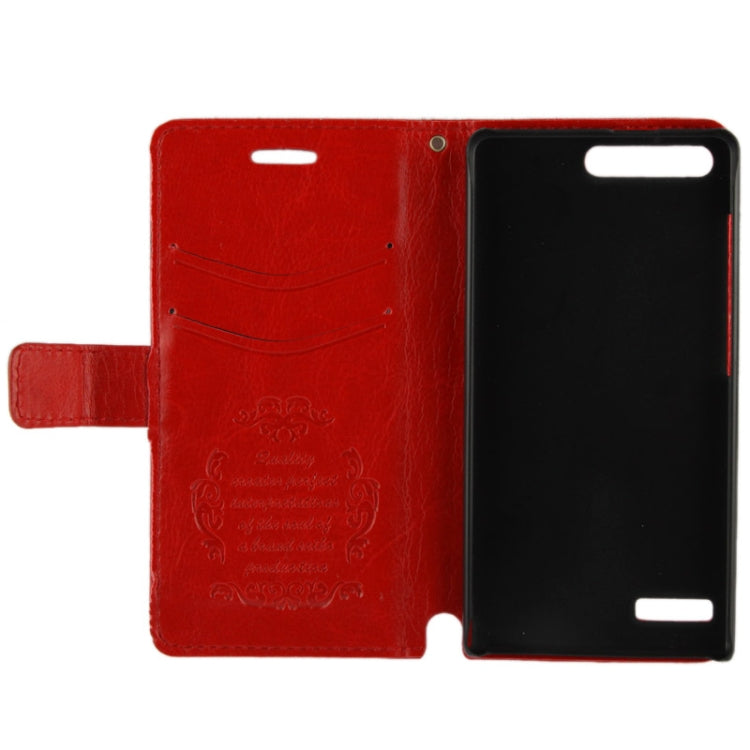 Fine Sheepskin Texture Flip Leather Case with Card Slots & Holder for Huawei Ascend G6 (3G Version),