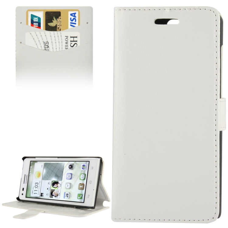 Fine Sheepskin Texture Flip Leather Case with Card Slots & Holder for Huawei Ascend G6 (3G Version),