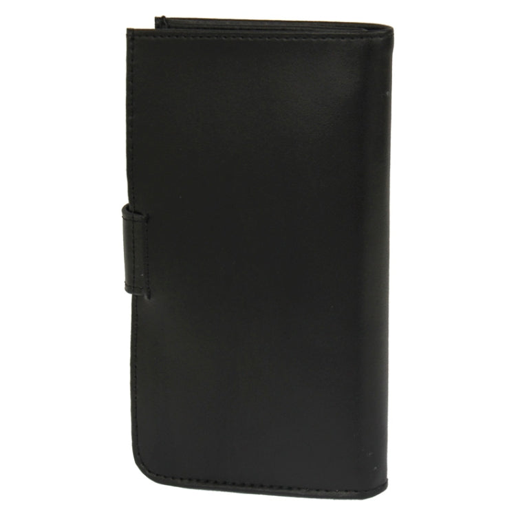 Genuine Leather Case with Wallet & Credit Card Slots for HTC M7 / i9300 / i9250 / Sony LT26i / LG L7 / L36h / M35h / Nokia 928(Black)