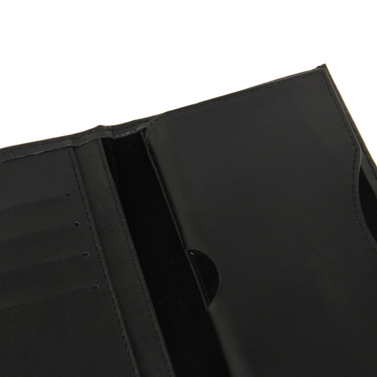 Genuine Leather Case with Wallet & Credit Card Slots for HTC M7 / i9300 / i9250 / Sony LT26i / LG L7 / L36h / M35h / Nokia 928(Black)
