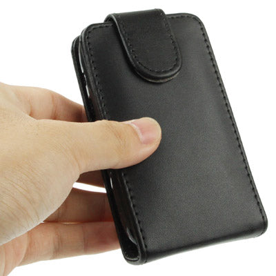Vertical Flip Leather Case for BlackBerry Curve 9220 (Black)