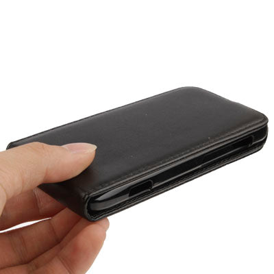 Vertical Flip Soft Leather Case for Motorola XT890 (Black)