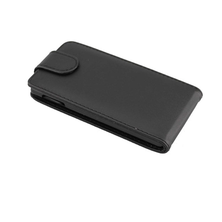 Pure Color Vertical Flip Leather Case for Nokia Lumia 720(Black)