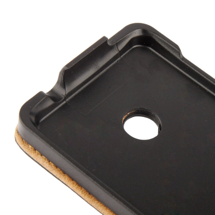 Vertical Flip Leather Case for Nokia Lumia 520 (Black)