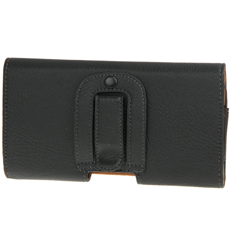 Litchi Soft Leather Case with Belt Clip for Galaxy Note III / N9000 / i9500 / i9200 / i9208 / P729 / Huawei Mate (Black)