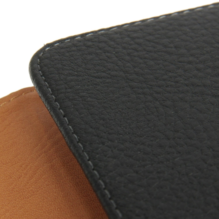 Litchi Soft Leather Case with Belt Clip for Galaxy Note III / N9000 / i9500 / i9200 / i9208 / P729 / Huawei Mate (Black)