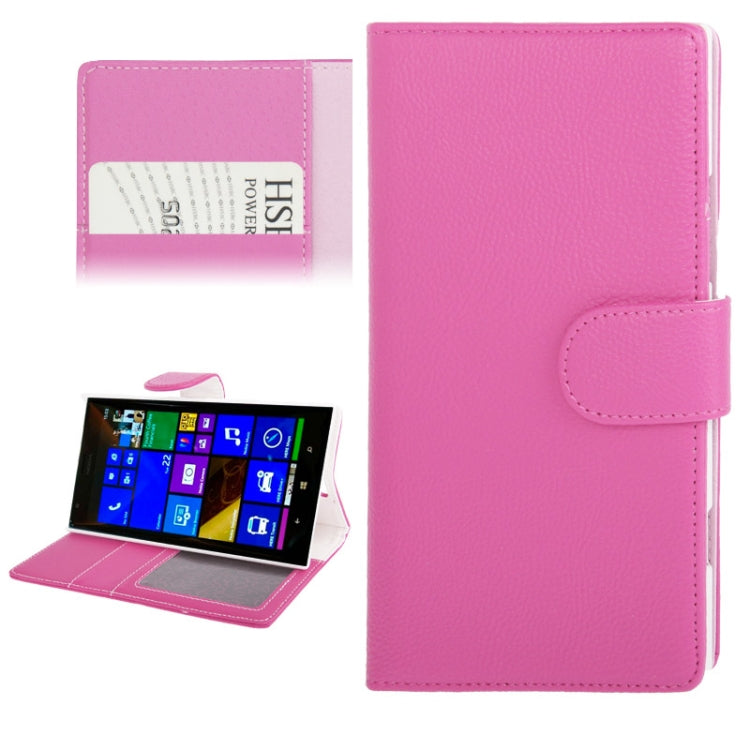 Litchi Texture Leather Case with Credit Card Slot & Holder for Nokia Lumia 1520 / Bendit