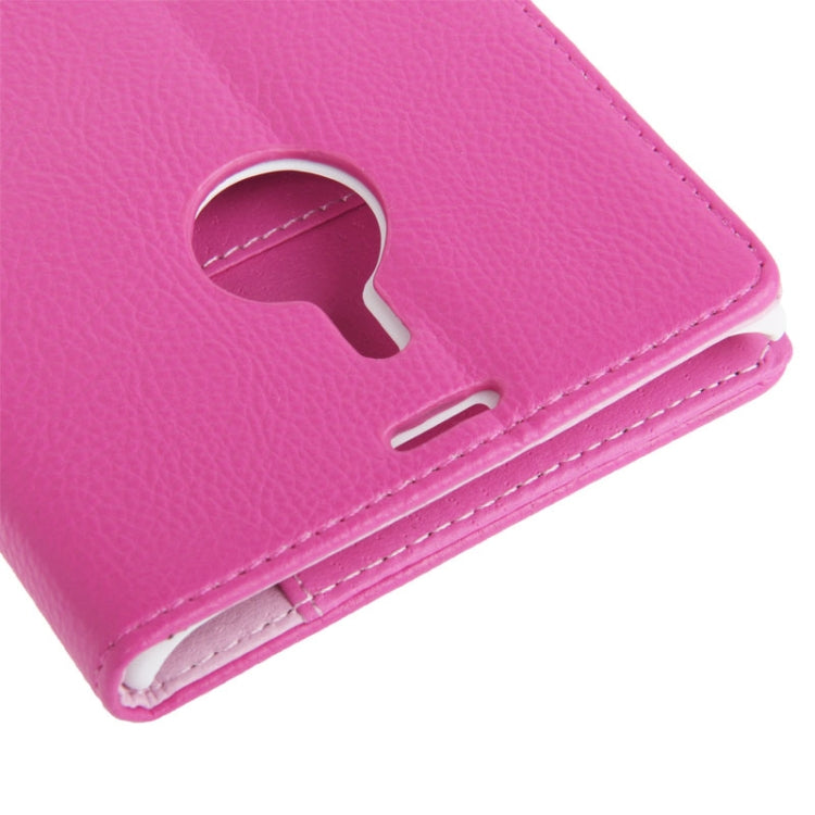 Litchi Texture Leather Case with Credit Card Slot & Holder for Nokia Lumia 1520 / Bendit