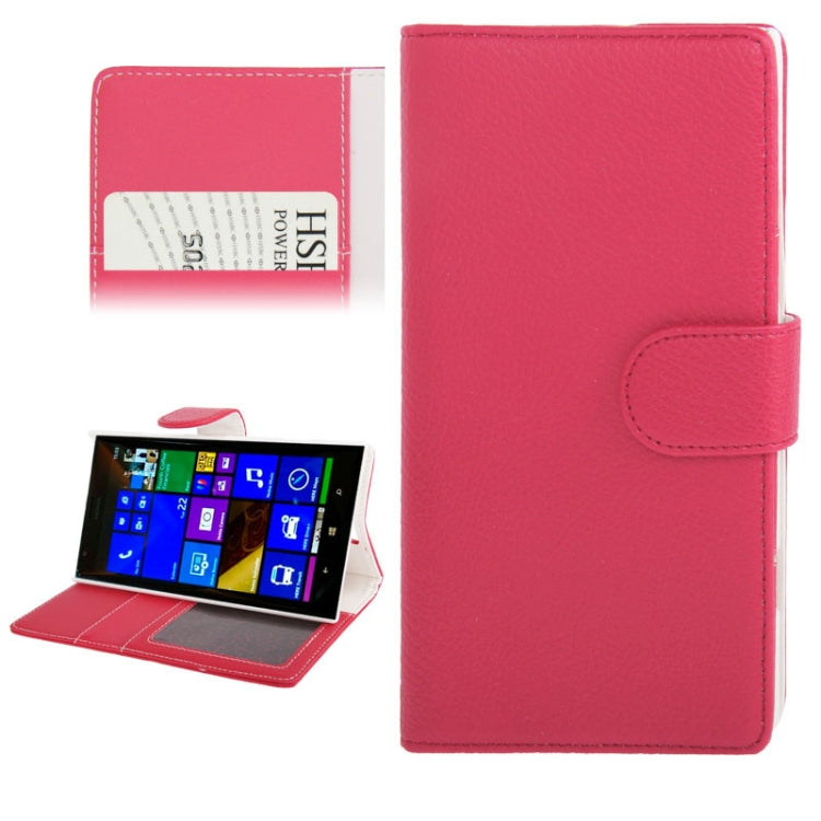 Litchi Texture Leather Case with Credit Card Slot & Holder for Nokia Lumia 1520 / Bendit