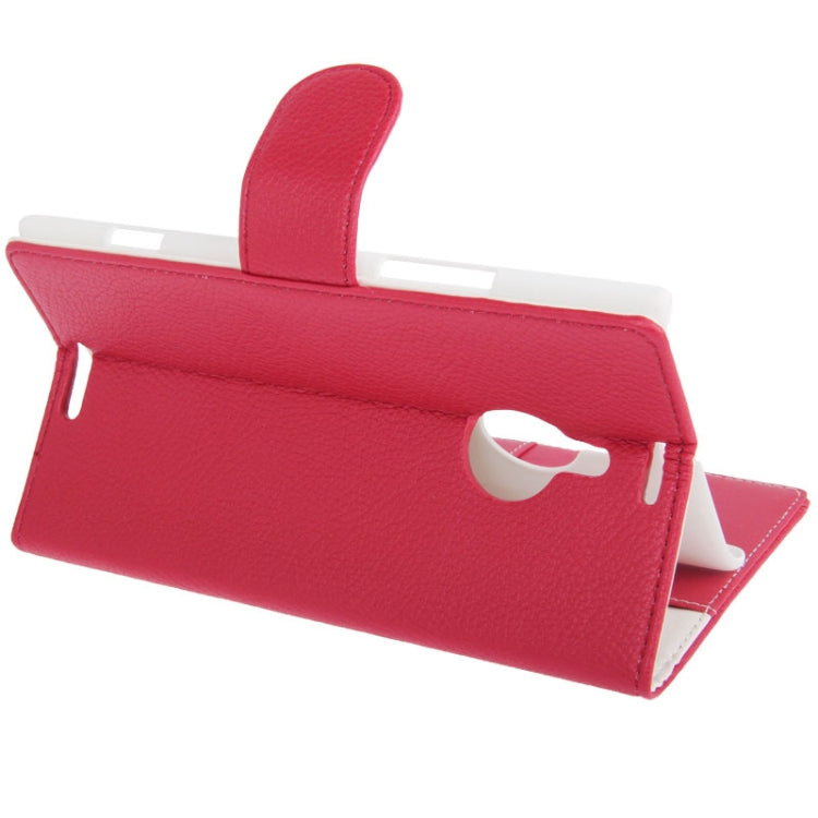 Litchi Texture Leather Case with Credit Card Slot & Holder for Nokia Lumia 1520 / Bendit