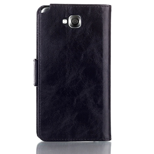 Oil Leather Case with Credit Card Slot & Holder for LG G Pro Lite Dual / D686