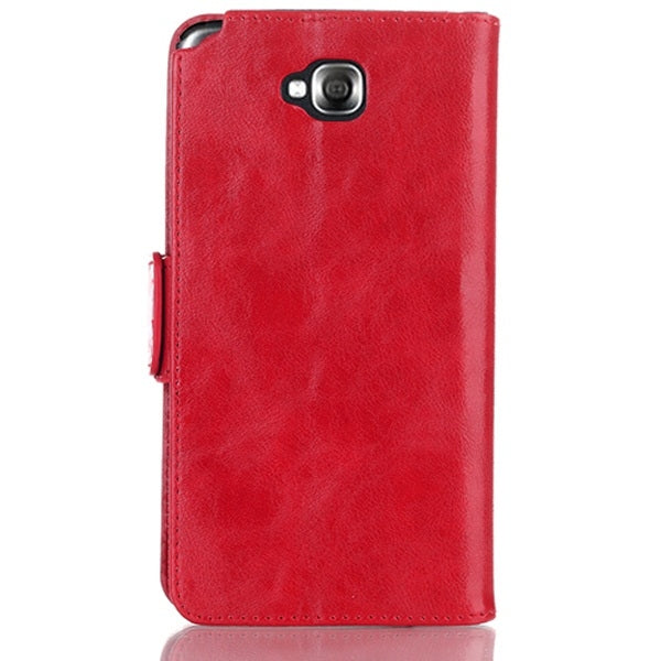 Oil Leather Case with Credit Card Slot & Holder for LG G Pro Lite Dual / D686
