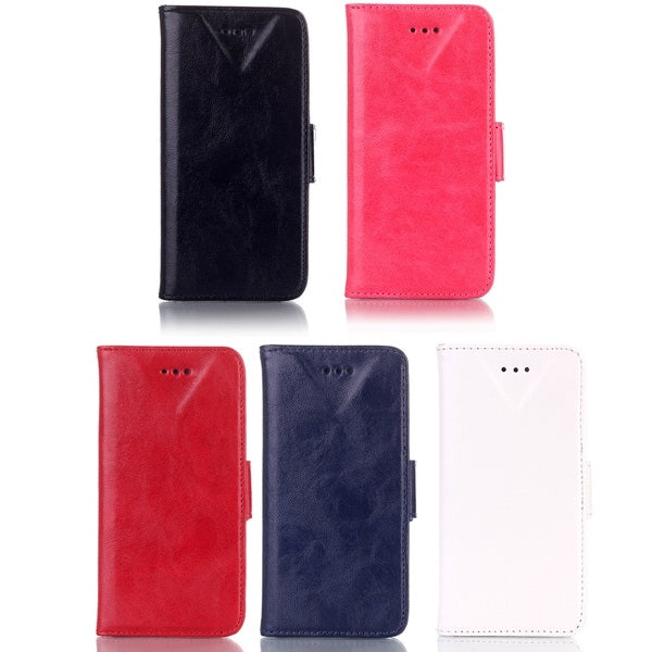 Oil Leather Case with Credit Card Slot & Holder for LG G Pro Lite Dual / D686
