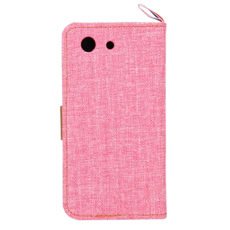 Denim Texture Horizontal Flip Leather Case with Card Slots & Holder & Lanyard for Sony Xperia Z3 Compact / Z3 mini