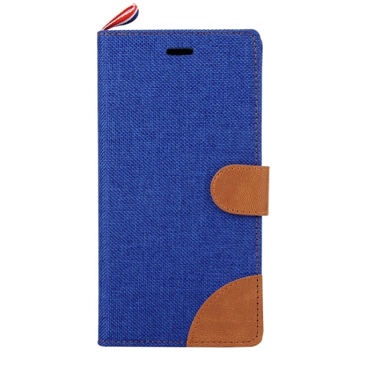 Denim Texture Horizontal Flip Leather Case with Card Slots & Holder & Lanyard for Sony Xperia Z3