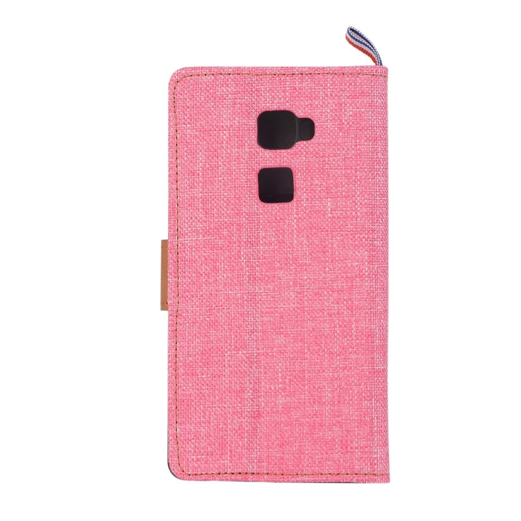 For Huawei Mate S Denim Texture Horizontal Flip Leather Case with Magnetic Snap & Card Slots & Holder & Sling