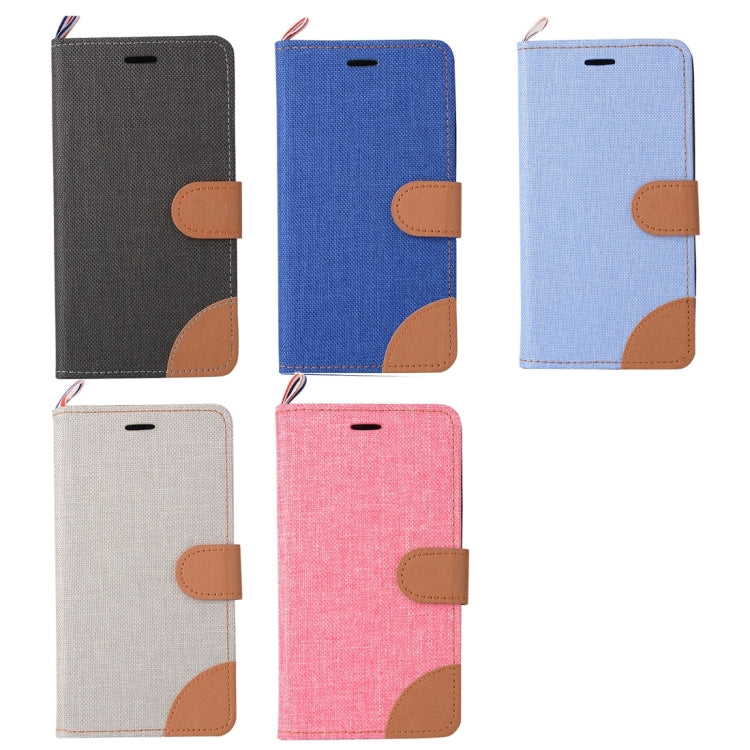 For Huawei Mate S Denim Texture Horizontal Flip Leather Case with Magnetic Snap & Card Slots & Holder & Sling