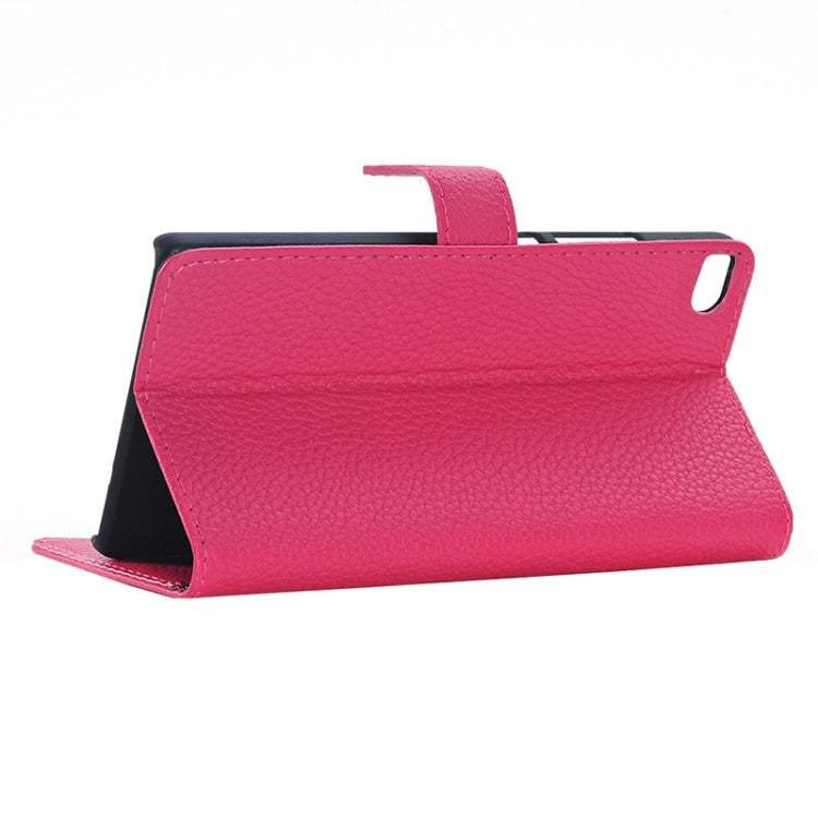 Litchi Texture Leather Case with Holder & Card Slots & Wallet for Huawei P8