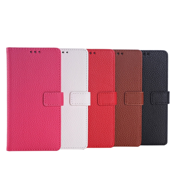 Litchi Texture Leather Case with Holder & Card Slots & Wallet for Huawei P8