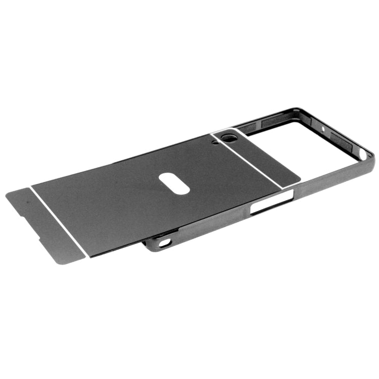 Fashionable Electroplating Mirror Push Pull Back Shell Cover + Metal Bumper Frame for Sony Xperia Z2 / L50