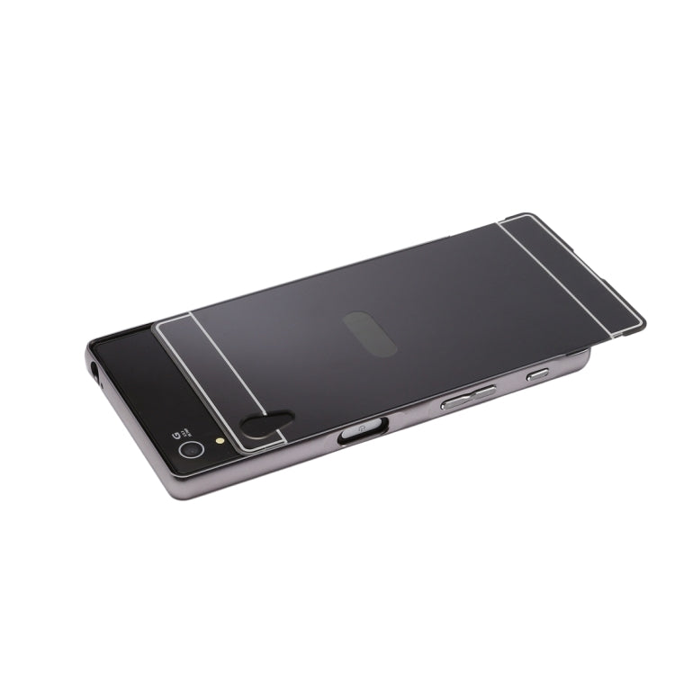 Fashionable Electroplating Push Pull Back Shell Cover + Metal Bumper Frame for Sony Xperia Z5
