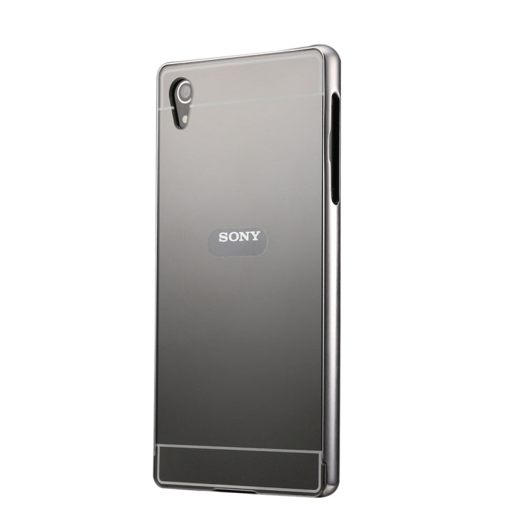 Fashionable Electroplating Push Pull Back Shell Cover + Metal Bumper Frame for Sony Xperia M4 Aqua