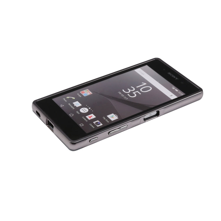 Fashionable Electroplating Push Pull Back Shell Cover + Metal Bumper Frame for Sony Xperia M4 Aqua