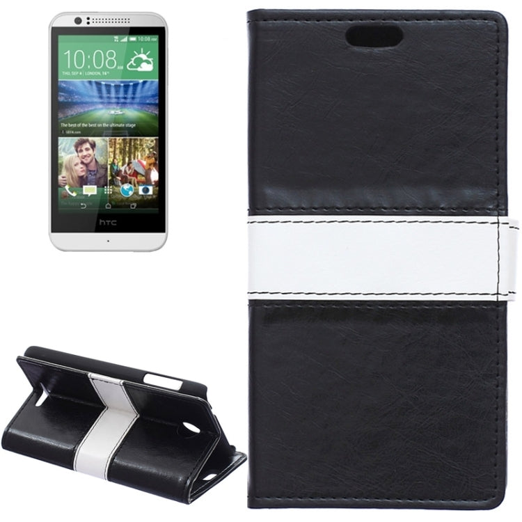 For HTC Desire 510 Crazy Horse Texture Color Matching Flip Leather Case with Holder & Card Slots & Wallet