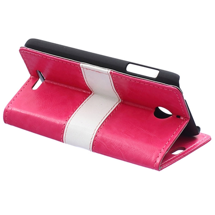 For HTC Desire 510 Crazy Horse Texture Color Matching Flip Leather Case with Holder & Card Slots & Wallet