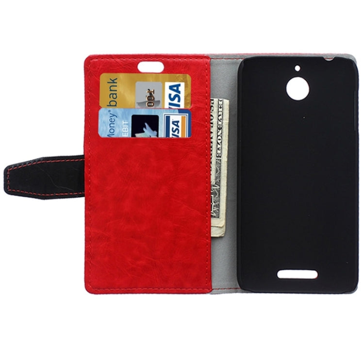 For HTC Desire 510 Crazy Horse Texture Color Matching Flip Leather Case with Holder & Card Slots & Wallet