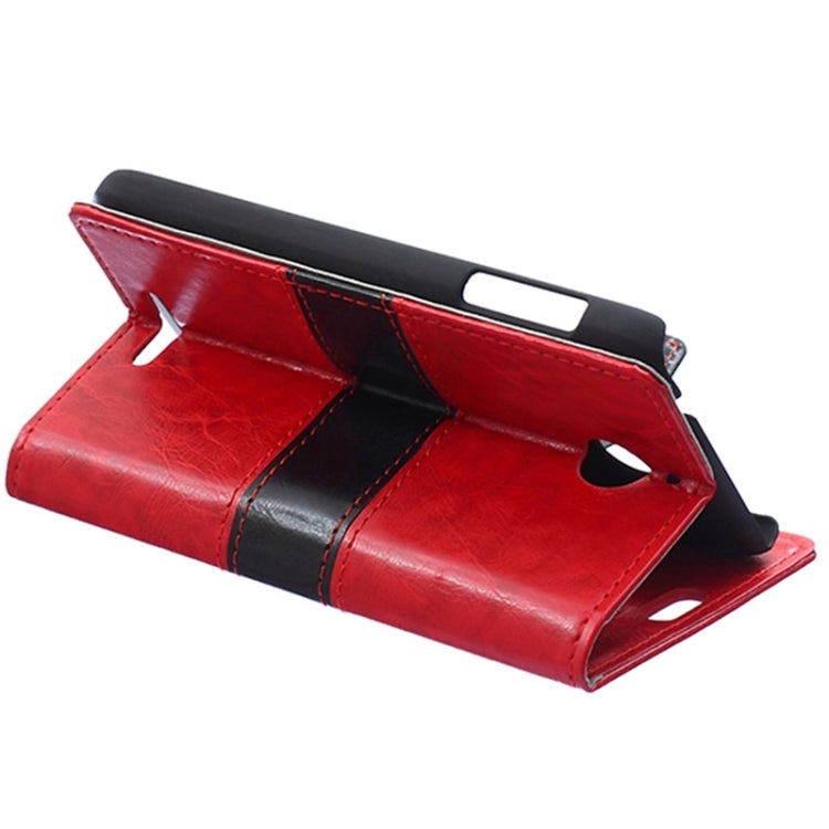 For HTC Desire 510 Crazy Horse Texture Color Matching Flip Leather Case with Holder & Card Slots & Wallet