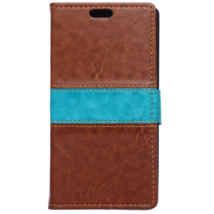 For HTC Desire 510 Crazy Horse Texture Color Matching Flip Leather Case with Holder & Card Slots & Wallet