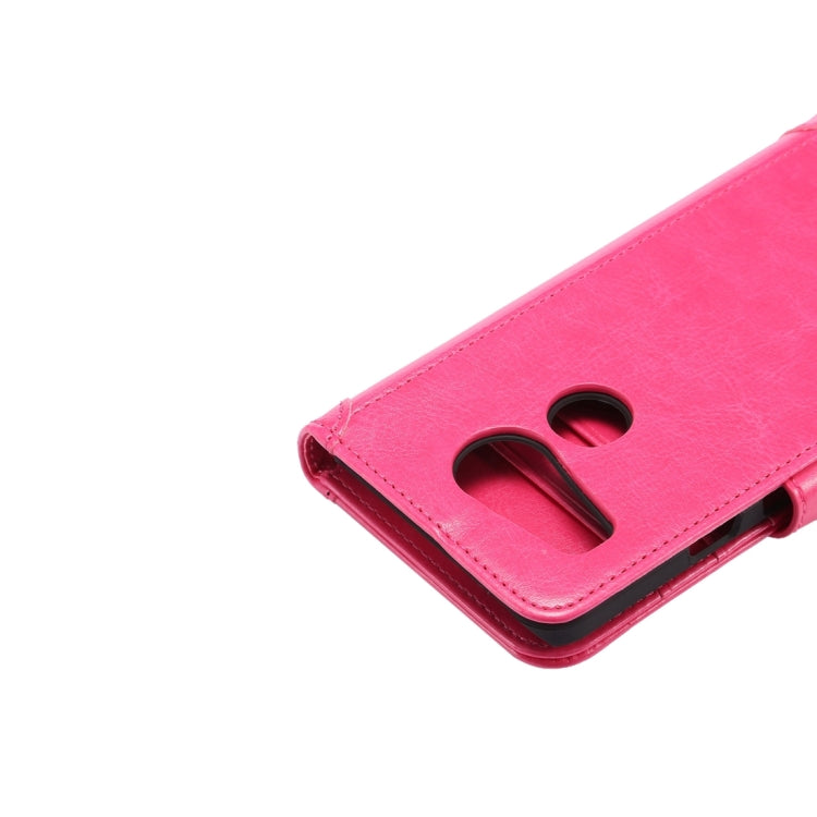 Crazy Horse Texture Horizontal Flip Magnetic Snap Leather Case with Adjustable Holder & Card Slots & Photo Frame & Wallet & Lanyard for Google Nexus 5X