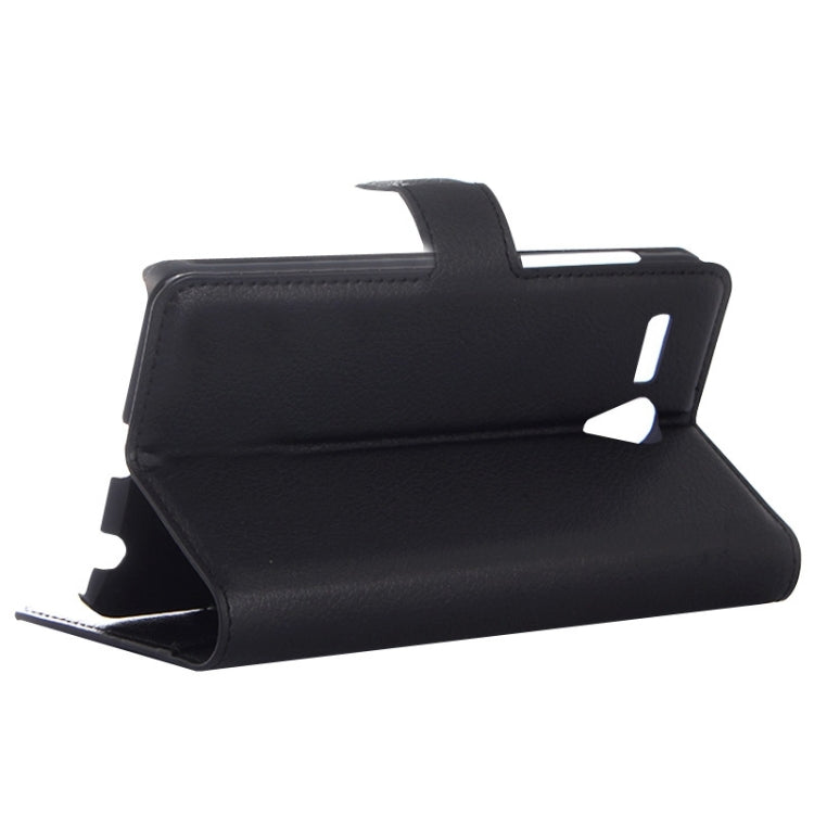 Litchi Texture Flip Leather Case with Holder & Card Slots & Wallet for Lenovo A616