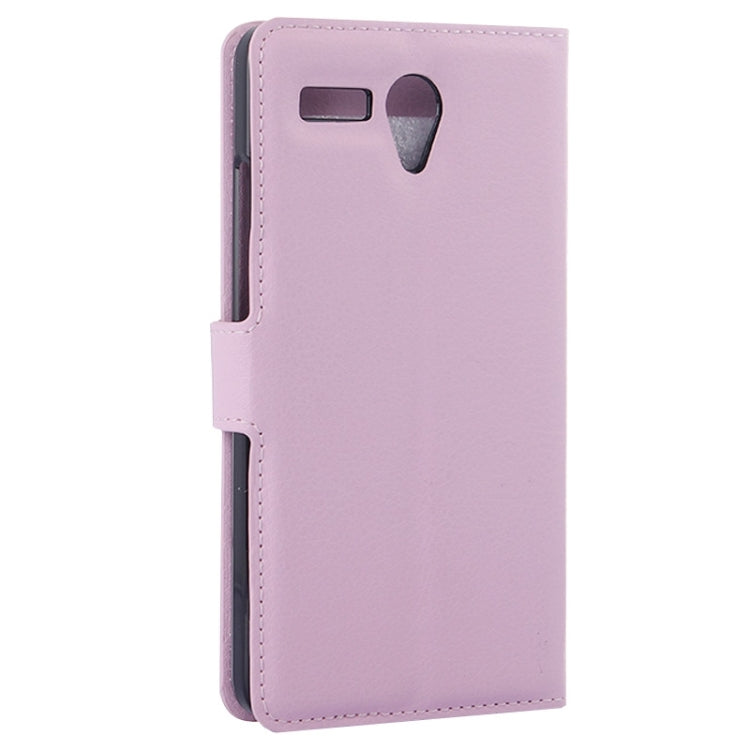 Litchi Texture Flip Leather Case with Holder & Card Slots & Wallet for Lenovo A616