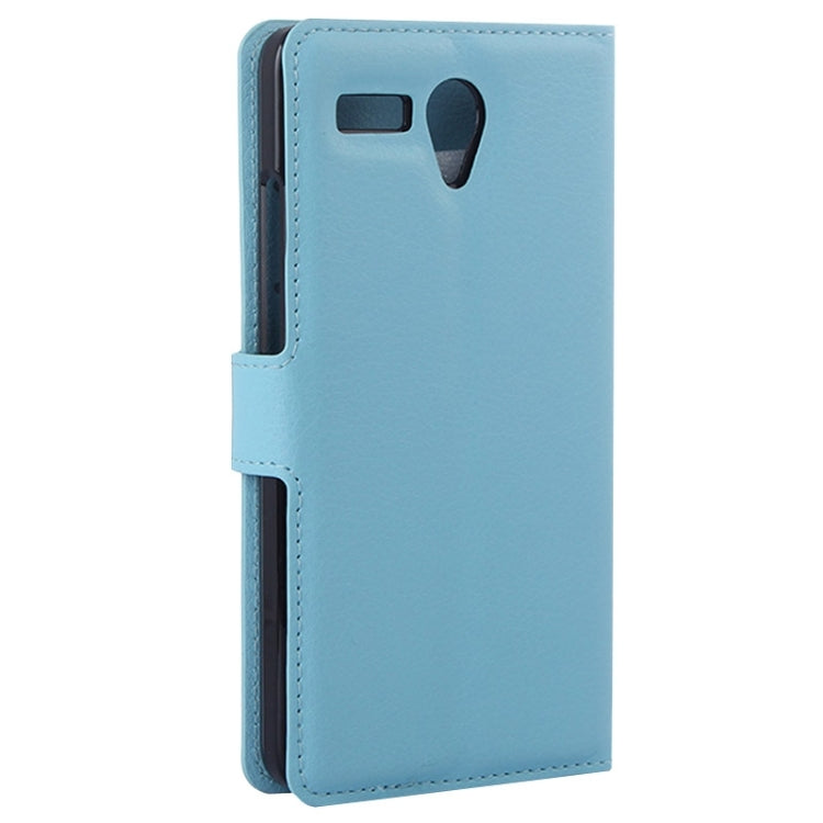 Litchi Texture Flip Leather Case with Holder & Card Slots & Wallet for Lenovo A616
