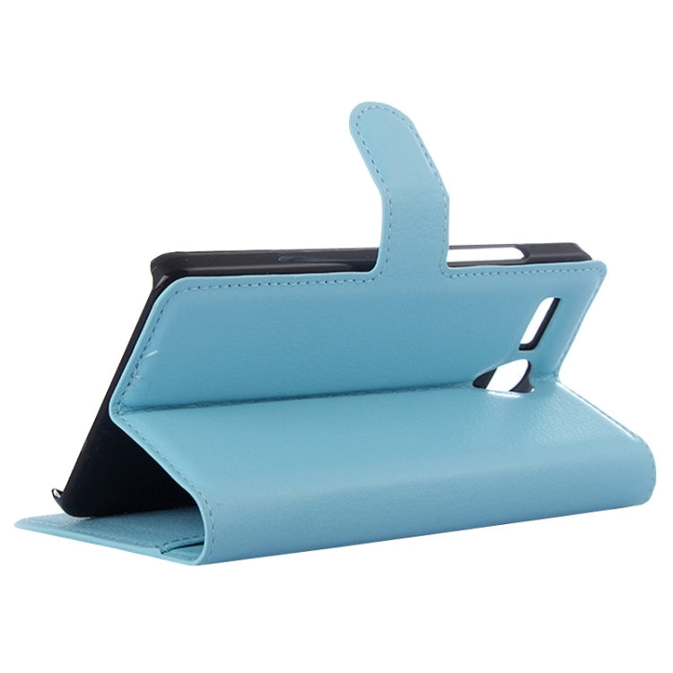 Litchi Texture Flip Leather Case with Holder & Card Slots & Wallet for Lenovo A616