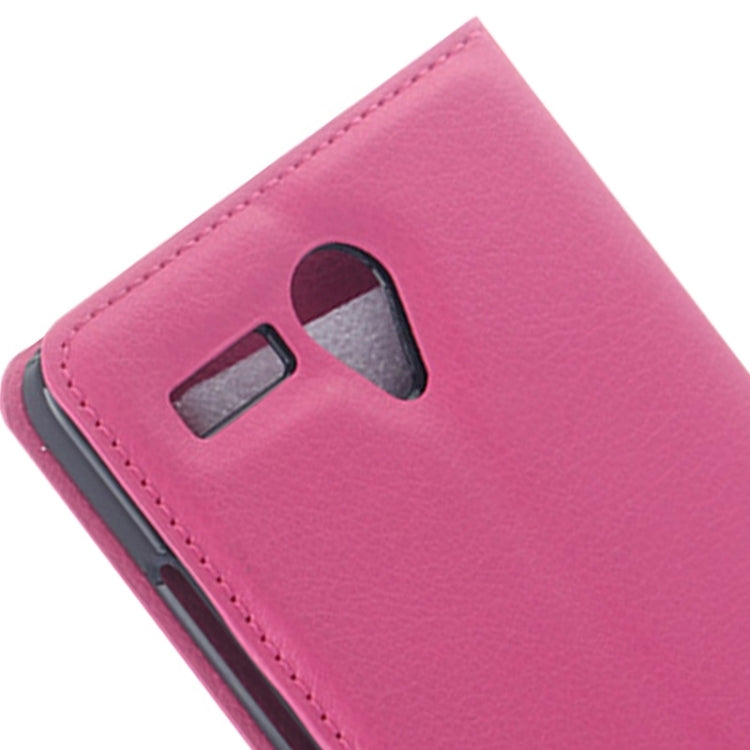 Litchi Texture Flip Leather Case with Holder & Card Slots & Wallet for Lenovo A616
