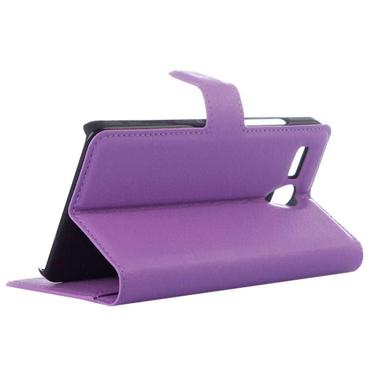 Litchi Texture Flip Leather Case with Holder & Card Slots & Wallet for Lenovo A616