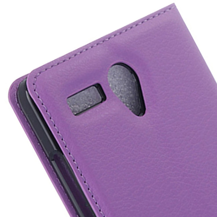 Litchi Texture Flip Leather Case with Holder & Card Slots & Wallet for Lenovo A616
