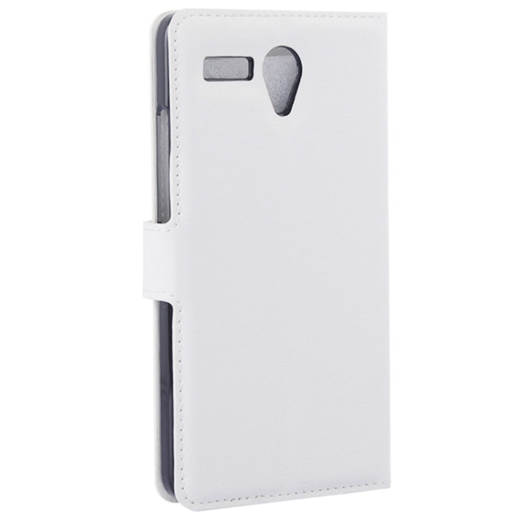 Litchi Texture Flip Leather Case with Holder & Card Slots & Wallet for Lenovo A616