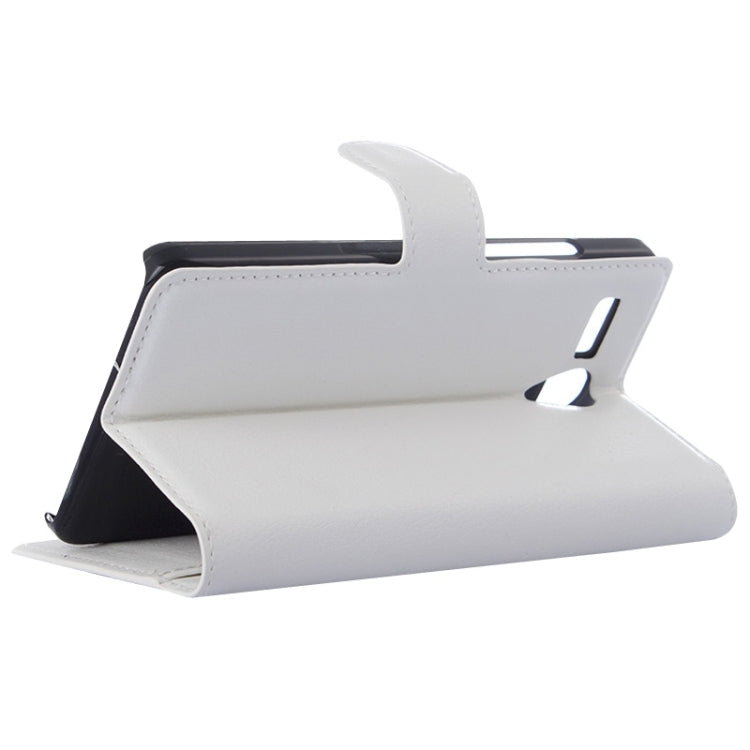 Litchi Texture Flip Leather Case with Holder & Card Slots & Wallet for Lenovo A616