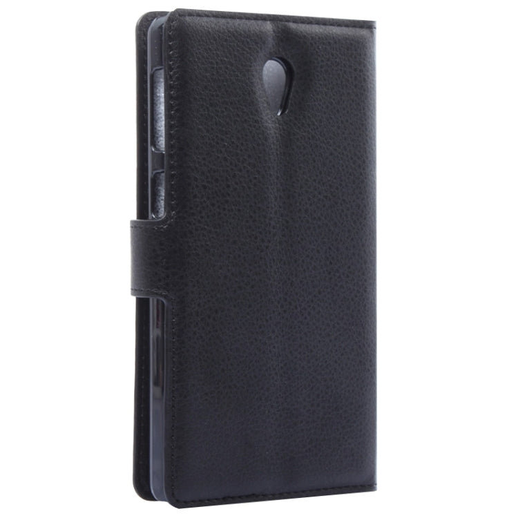 Litchi Texture Flip Leather Case with Holder & Card Slots & Wallet for Lenovo S860