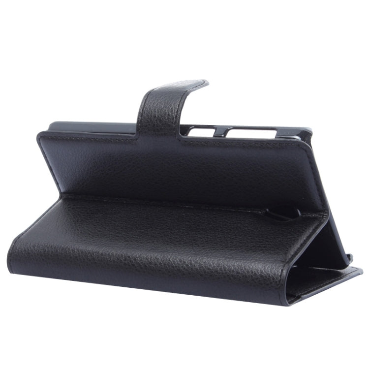 Litchi Texture Flip Leather Case with Holder & Card Slots & Wallet for Lenovo S860