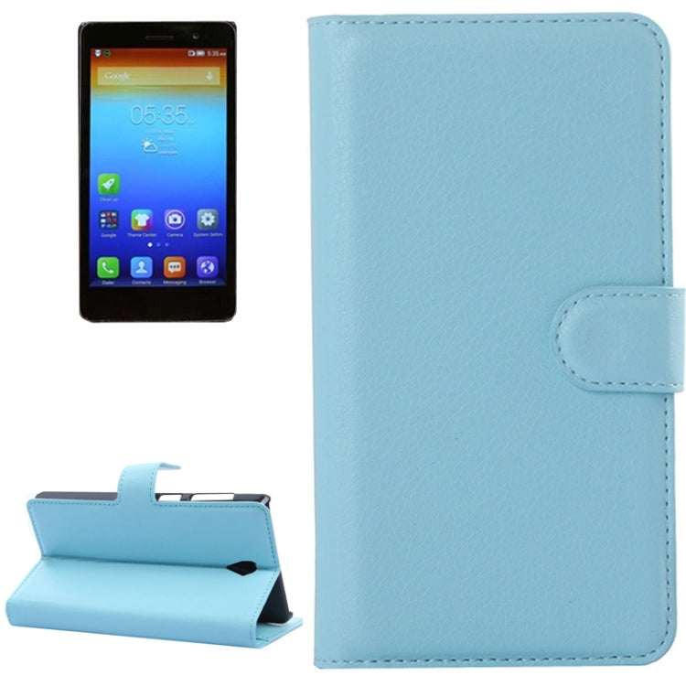Litchi Texture Flip Leather Case with Holder & Card Slots & Wallet for Lenovo S860